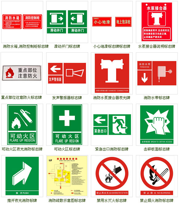 消防安全標(biāo)識(shí)牌